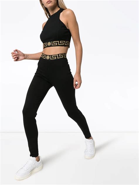 versace leggings and sports bra|versace leggings outlet.